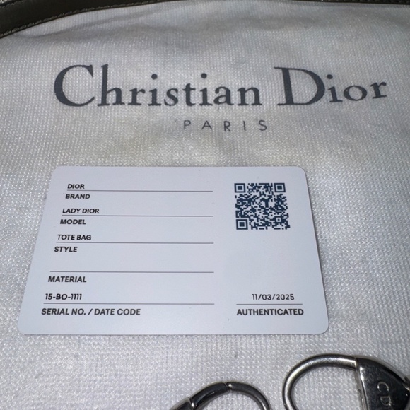 Christian Dior Cannage two-Way Handbag with Pink Stitching~Pre-Loved - Picture 12 of 16